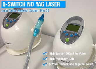 Q Switch ND YAG Laser Pico Laser Machine ปรับความยาวคลื่น 1 - 10Hz ซ้ำความถี่