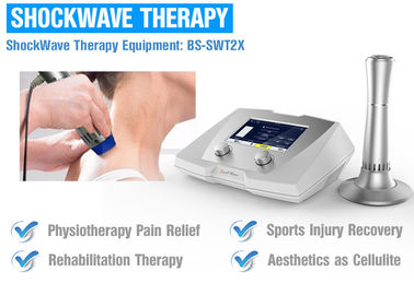 Radial ESWT การบำบัดด้วยเครื่อง Shockwave บำบัดสำหรับความถี่ที่สามารถปรับปวดส้นเท้า