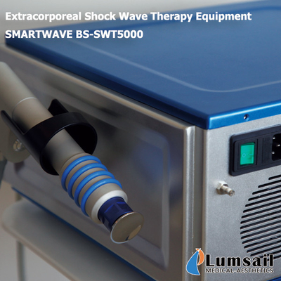 สมาร์ทเวฟ Pnumatic กายภาพบำบัด Shockwave บำบัดบรรเทาอาการปวดในสีฟ้า