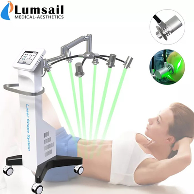 Non Invasive 6d Laser Body Slimming Machine กำจัดไขมันอย่างถาวรลดน้ำหนัก 532nm