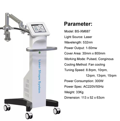 Non Invasive 6d Laser Body Slimming Machine กำจัดไขมันอย่างถาวรลดน้ำหนัก 532nm