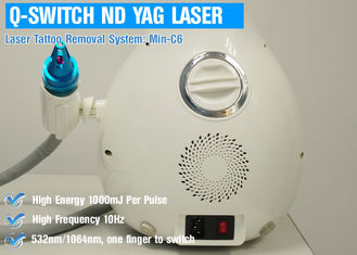 เครื่องกำจัดรอยสักเลเซอร์ 1064nm Q Switch, ND Yag Laser สำหรับการกำจัดขน