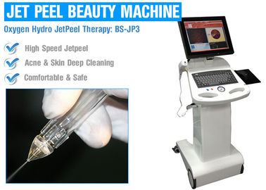 ทรีทเม้นต์ผิวหน้าด้วย Oxygen Jet Peel Machine ความเร็วสูงสำหรับการฟื้นฟูผิว