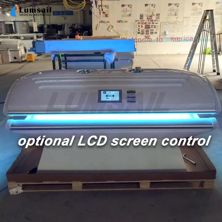 Float Collagen Light Solarium Tanning Bed Curved Tunnel 110V